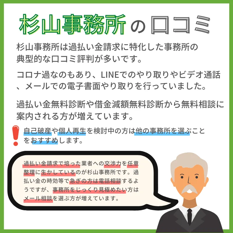 杉山事務所の口コミ評判